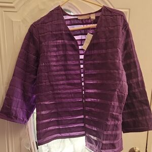 Chico's Purple Sheer Jacket